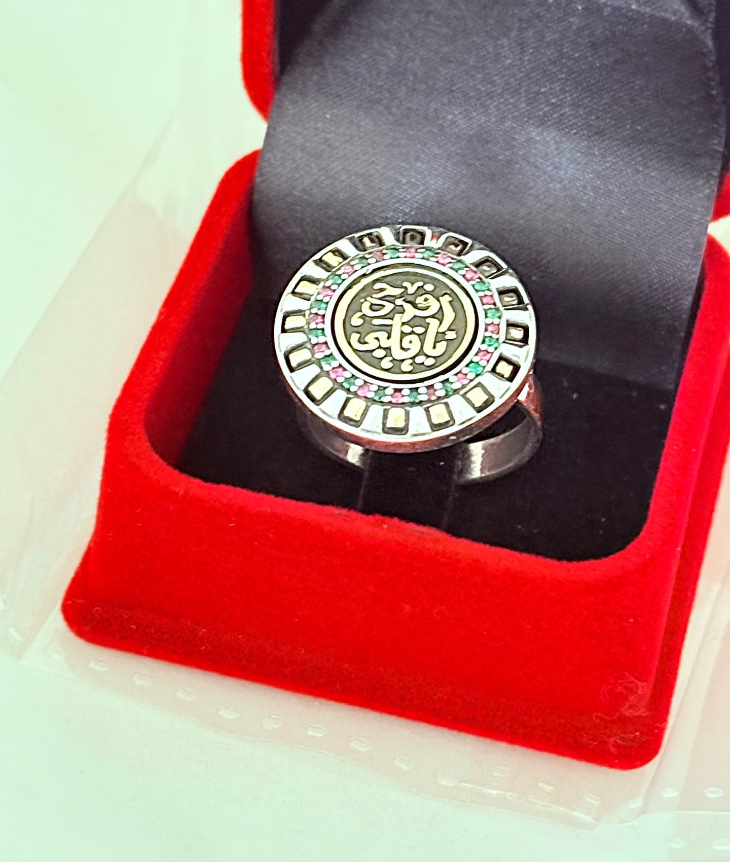 Sterling silver, finished and polished.